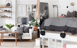 Căn hộ studio tuy nhỏ nhưng có thiết kế gác lửng tiện lợi, đẹp mắt
