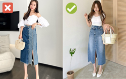 Chân váy denim dài đang "hot" nhưng có 4 kiểu bạn không nên mua 