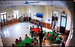 Đình chỉ công tác cô giáo mầm non hành hung trẻ tại Ninh Bình