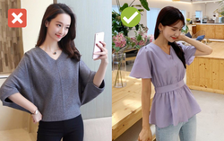 4 kiểu áo quen thuộc nhưng khiến vóc dáng bị thô
