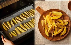 Cách làm khoai lang sấy khô bằng lò vi sóng đơn giản chỉ với 5 bước