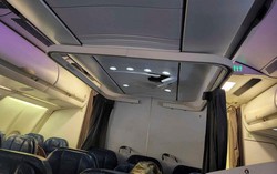 Gặp "vùng nhiễu động" trần máy bay đột ngột nứt toác giữa không trung