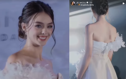 Vợ Tây của Bùi Tiến Dũng diện váy cưới xinh như mộng, nhan sắc mẹ bỉm sữa khiến chồng xuýt xoa