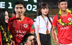 Bắt cận nhan sắc bạn gái Văn Hậu và vợ Văn Đức qua camera thường