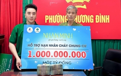 Vợ chồng trẻ đem 1 tỷ đồng hỗ trợ nạn nhân vụ cháy chung cư mini 
