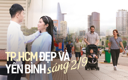 TPHCM yên bình sáng 2/9: Những nẻo đường phấp phới cờ hoa
