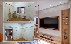 Màn cải tạo "đỉnh cao" cho căn hộ 45m2 ẩm thấp 