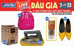 11h30 ngày 29/09: Livestream đấu giá 5 sản phẩm gây quỹ Mottainai 2023