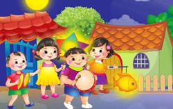 Những vần điệu Trung thu của “nhà thơ đứng viết”