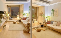 Không gian sống ấm cúng bên trong căn hộ 47m2 của cô gái trẻ
