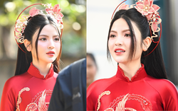 Cô dâu Chu Thanh Huyền xinh đẹp đằm thắm xuất hiện trước giờ ăn hỏi với Quang Hải