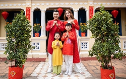 Ưng Hoàng Phúc "rủ" vợ và các con đóng MV đón Tết