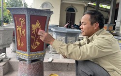 Nghề đúc chậu cảnh xi măng tất bật vào mùa dịp cận Tết Nguyên đán
