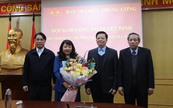 Ban Tổ chức Trung ương bổ nhiệm nữ Vụ trưởng Vụ Chính sách cán bộ