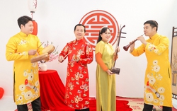 Nhóm Xẩm Hà Thành đưa nhạc cung đình vào bài xẩm Tết