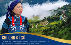 Chủ tịch Hội Phụ nữ người dân tộc Hà Nhì truyền cảm hứng tại lễ trao giải Diên Hồng lần thứ 2