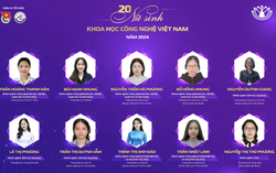 20 nữ sinh xuất sắc nhận Giải thưởng Nữ sinh Khoa học công nghệ Việt Nam