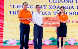 SHB ủng hộ tỉnh Sóc Trăng 100 tỷ đồng xóa nhà tạm, nhà dột nát