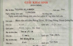 Bộ Tư pháp đề nghị đảm bảo quyền lợi thi cử cho nam sinh lớp 12 bị hủy giấy khai sinh