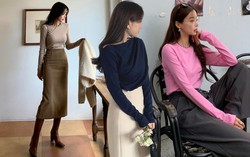 10 cách mặc áo thun dài tay thanh lịch tới công sở
