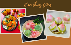 Nhiều món độc đáo, đẹp mắt, giá từ 15.000 đồng được ưa chuộng trong mâm cúng Rằm tháng Giêng