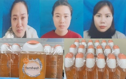 Bắt 3 đối tượng sản xuất, buôn bán hàng nghìn sản phẩm dung dịch vệ sinh phụ nữ giả