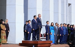 Lễ đón Thủ tướng Phạm Minh Chính thăm chính thức Australia theo nghi thức trọng thể nhất