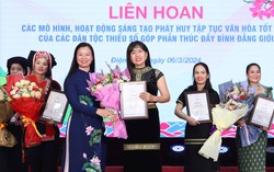 Ấn tượng "quán quân" Liên hoan các mô hình, hoạt động sáng tạo phát huy tập tục văn hóa tốt đẹp của các DTTS