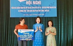 Trao học bổng cho học sinh, tặng quà hội viên phụ nữ nghèo ở Lai Châu