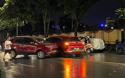Hà Nội: Nhiều ô tô và xe máy va chạm liên hoàn trên đường Lê Trọng Tấn, 1 người nhập viện