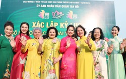Hơn 1.000 phụ nữ xác lập kỷ lục "Số người mặc áo dài hoa sen nhiều nhất Việt Nam"
