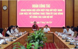 Đảng đoàn Hội LHPN Việt Nam làm việc với Tỉnh ủy Cao Bằng về công tác cán bộ nữ