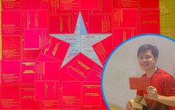 Chàng sinh viên “vẽ” cờ Tổ quốc từ 30 giấy chứng nhận hiến máu