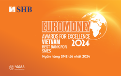 SHB được Euromoney vinh danh là “Ngân hàng SMEs tốt nhất Việt Nam”