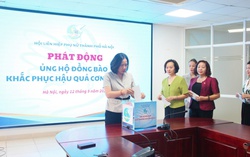Hội LHPN Hà Nội phát động quyên góp ủng hộ khắc phục hậu quả bão số 3