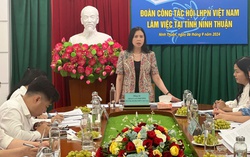 Lãnh đạo Hội LHPN Việt Nam làm việc tại tỉnh Ninh Thuận