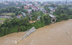 Sở Giao thông vận tải Phú Thọ thông tin nguyên nhân ban đầu khiến cầu Phong Châu bị sập