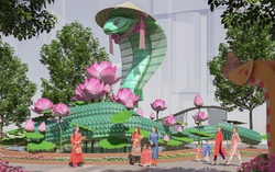 Đường hoa Nguyễn Huệ Tết 2025: Nàng Tỵ mang nét duyên ngầm của người con gái miền Nam