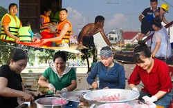 Hậu phương "thép" nơi tâm lũ