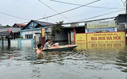 Nước lũ bủa vây nhiều thôn, làng ngoại thành Hà Nội