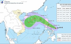 Áp thấp nhiệt đới đã mạnh lên thành bão với tên quốc tế là Fengshen