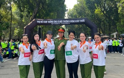 Tuổi trẻ Học viện Cảnh sát nhân dân tự hào chạy vì môi trường không khói thuốc
