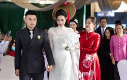 Hoa hậu Đỗ Thị Hà bật khóc trong ngày lên xe hoa