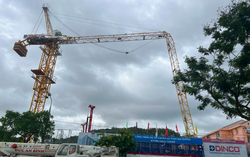 Sập cẩu tháp ở Đà Nẵng làm 1 người tử vong