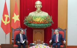 Tổng Bí thư Tô Lâm tiếp Đoàn đại biểu Đảng Nhân dân Cách mạng Lào