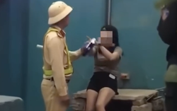 Nữ tài xế hất văng máy đo nồng độ cồn của lực lượng CSGT