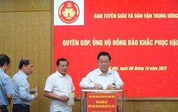 Ban Tuyên giáo và Dân vận Trung ương quyên góp, ủng hộ đồng bào khắc phục hậu quả bão lũ