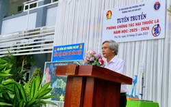 Lồng ghép tuyên truyền phòng, chống tác hại thuốc lá trong giờ chào cờ