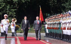 Chủ tịch nước Lương Cường chủ trì lễ đón chính thức Quốc vương Jordan