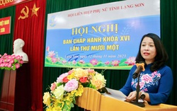 Bà Nguyễn Thị Hồng Vân là tân Chủ tịch Hội LHPN tỉnh Lạng Sơn